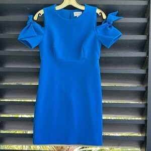 Milly Off Shoulder Sleeved Sheath Dress